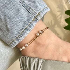 پابند مرواریدی استیل