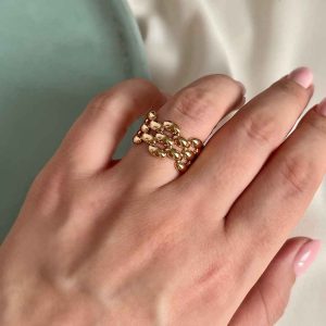 انگشتر ژوپینگ طرح طلا