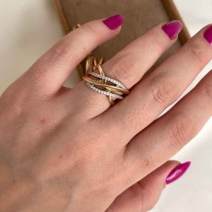 انگشتر ژوپینگ طرح طلا