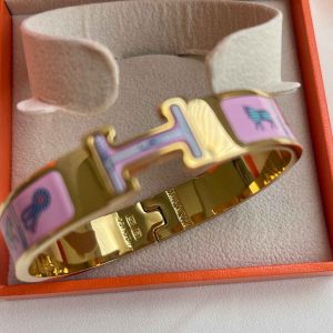 دستبند مسترکپی هرمس طرح دار