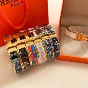 دستبند هرمس مسترکپی طرح دار