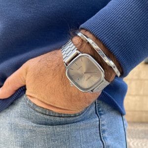 ساعت کاسیو اولدمانی مردانه صفحه طوسی