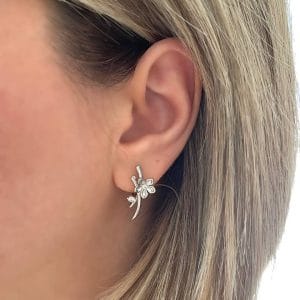 گوشواره ژوپینگ طرح گل