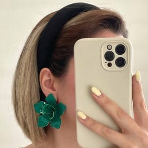 گوشواره گل برجسته ترک