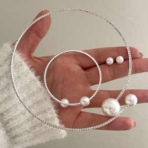 سرویس طوق تنیسی مرواریدی