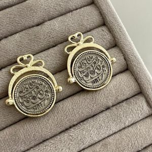 گوشواره سکه پاپیونی