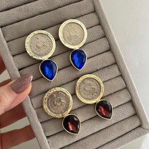 گوشواره شیر و خورشید نگینی