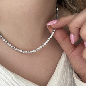 گردنبند تنیس جواهری