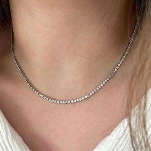 گردنبند تنیس جواهری