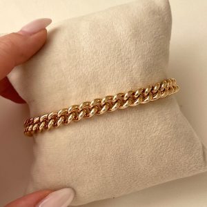 دستبند کارتیه طرح طلا با آویز قلب